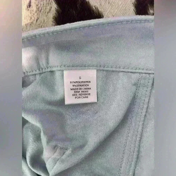 Alter'd State Mini Skirt Faux Suede Pockets  Baby Blue/ Small - Picture 4 of 5